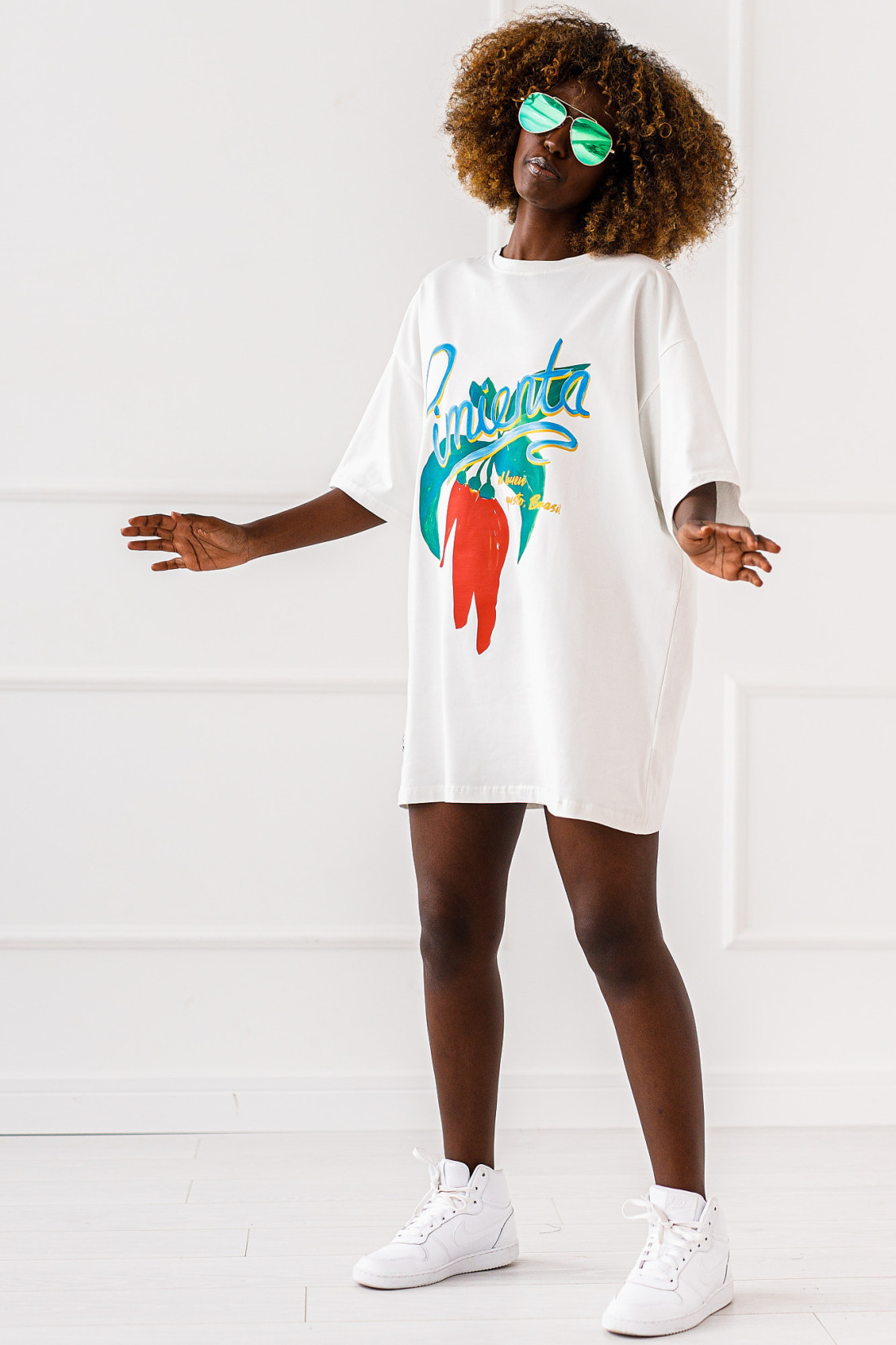 T - shirt Chili - biały