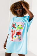 T - shirt Fruit - błękitny