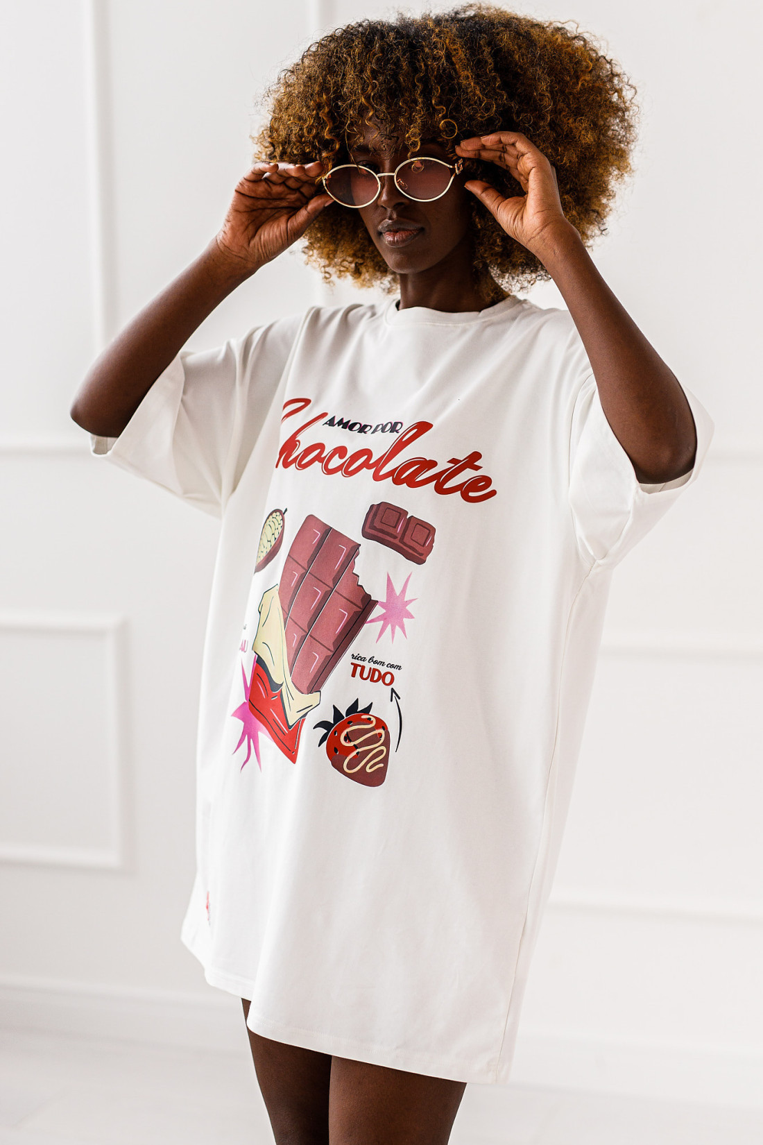 T - shirt Chocolate - biały