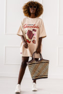 T - shirt Chocolate - beżowy