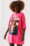 T - shirt Fashion - różowy