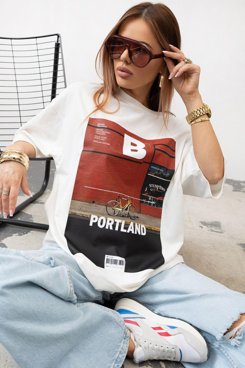 T - shirt Portland - biały