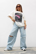 T - shirt  Rise - Off - biały