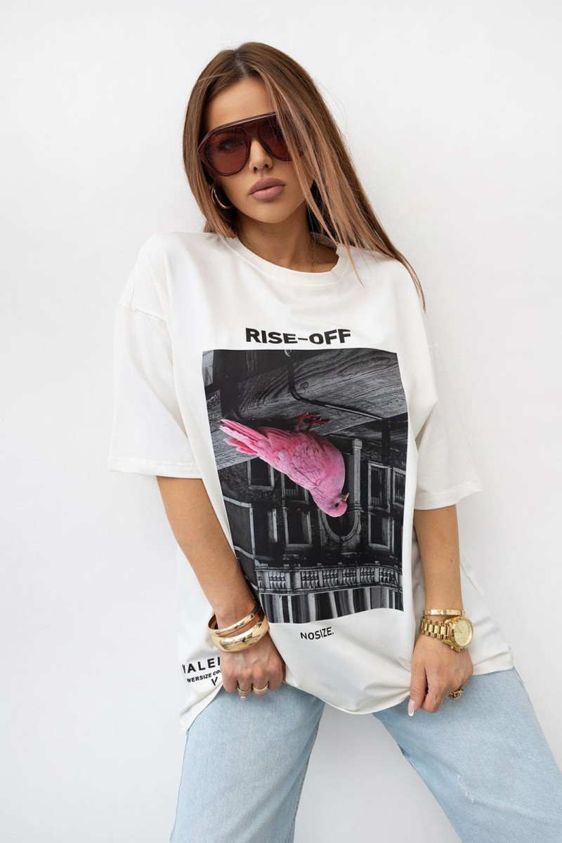 T - shirt  Rise - Off - biały
