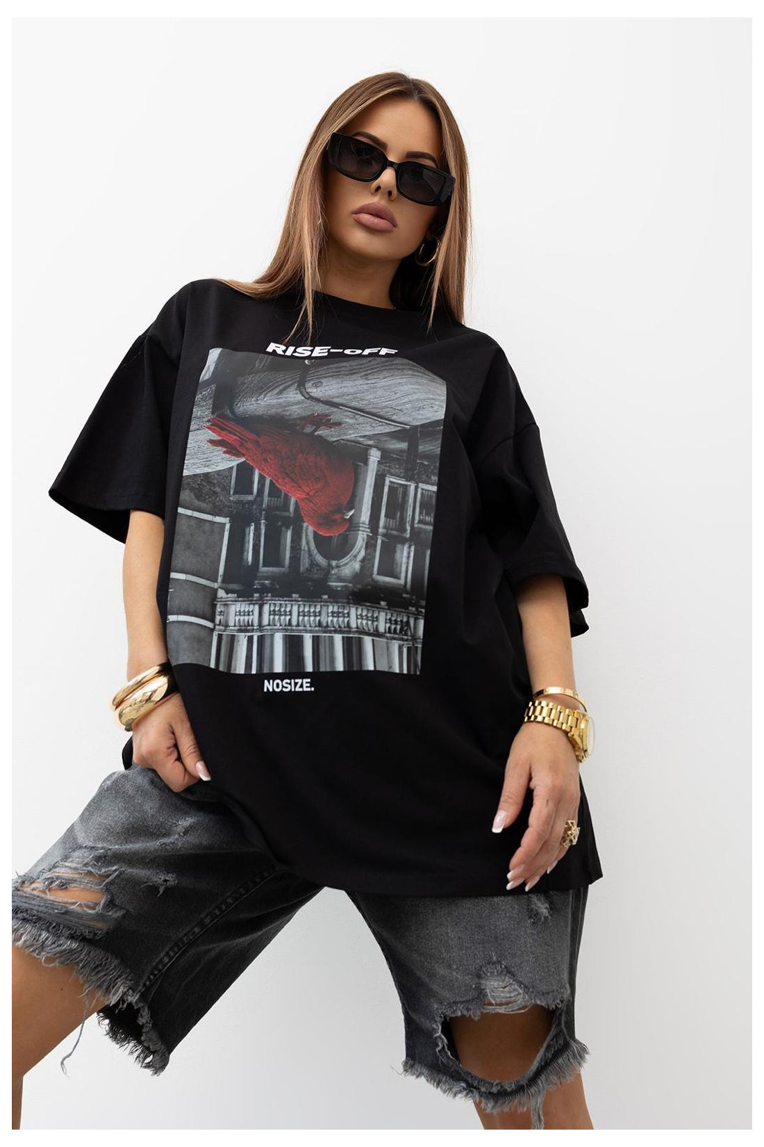T - shirt Rise - Off - czarny